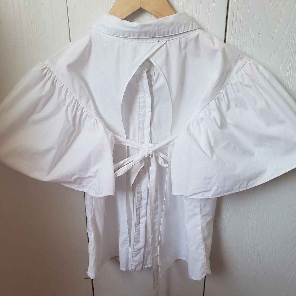 "Aikha" Open Back Button Down Top